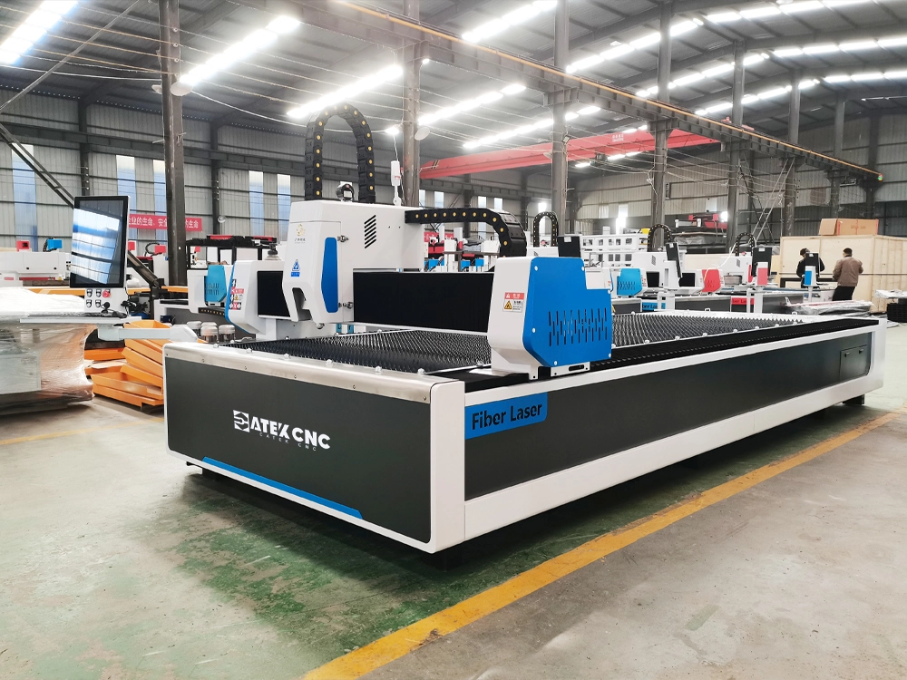 Front left view of 5x10ft fiber laser cutter Front left view of 5x10ft fiber laser cutter
