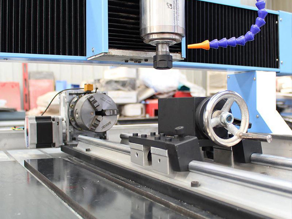 Optional fourth rotary axis for mini CNC router Optional fourth rotary axis for mini CNC router