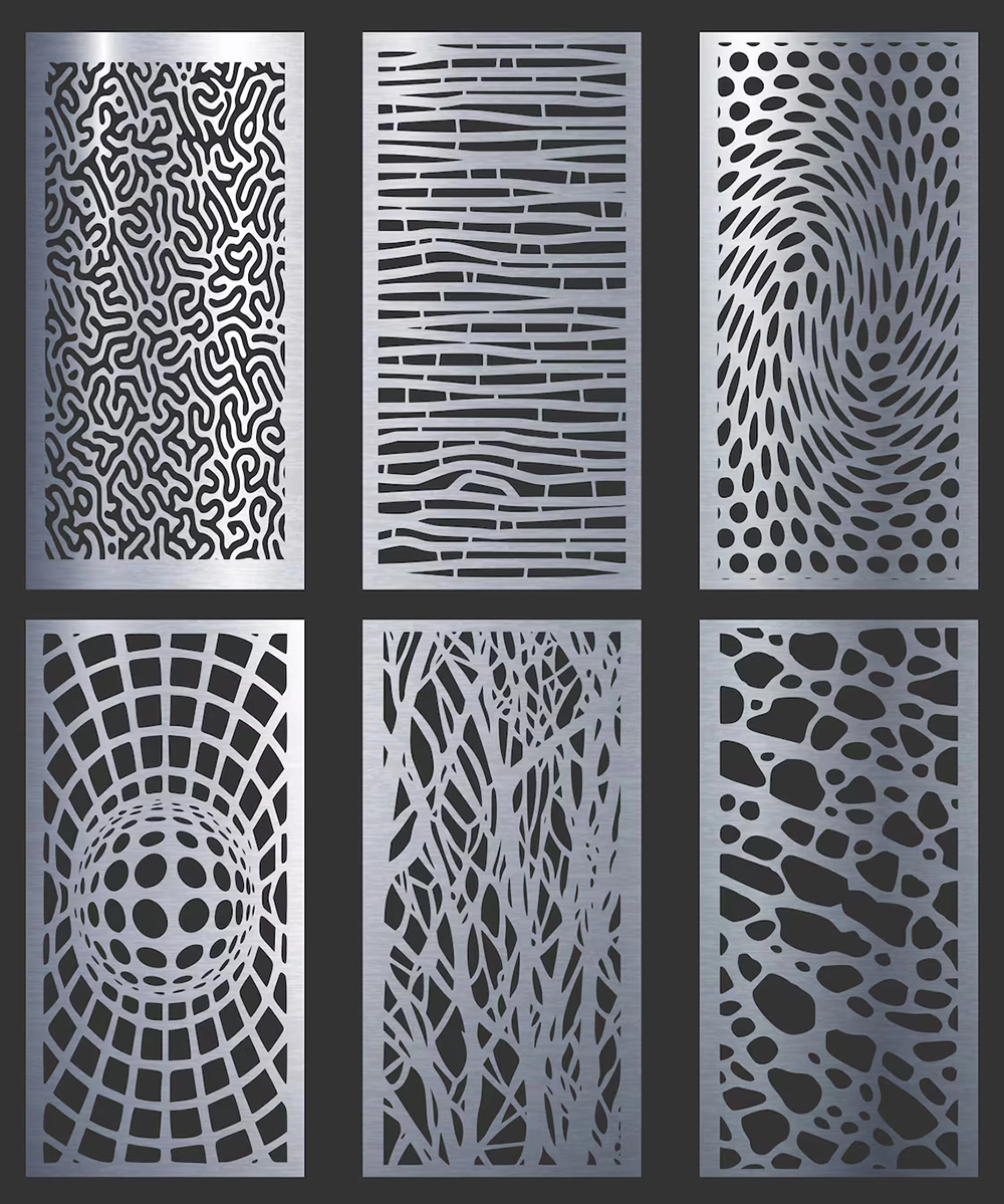 Example of CNC plasma cutting machine cutting metal door panels Example of CNC plasma cutting machine cutting metal door panels