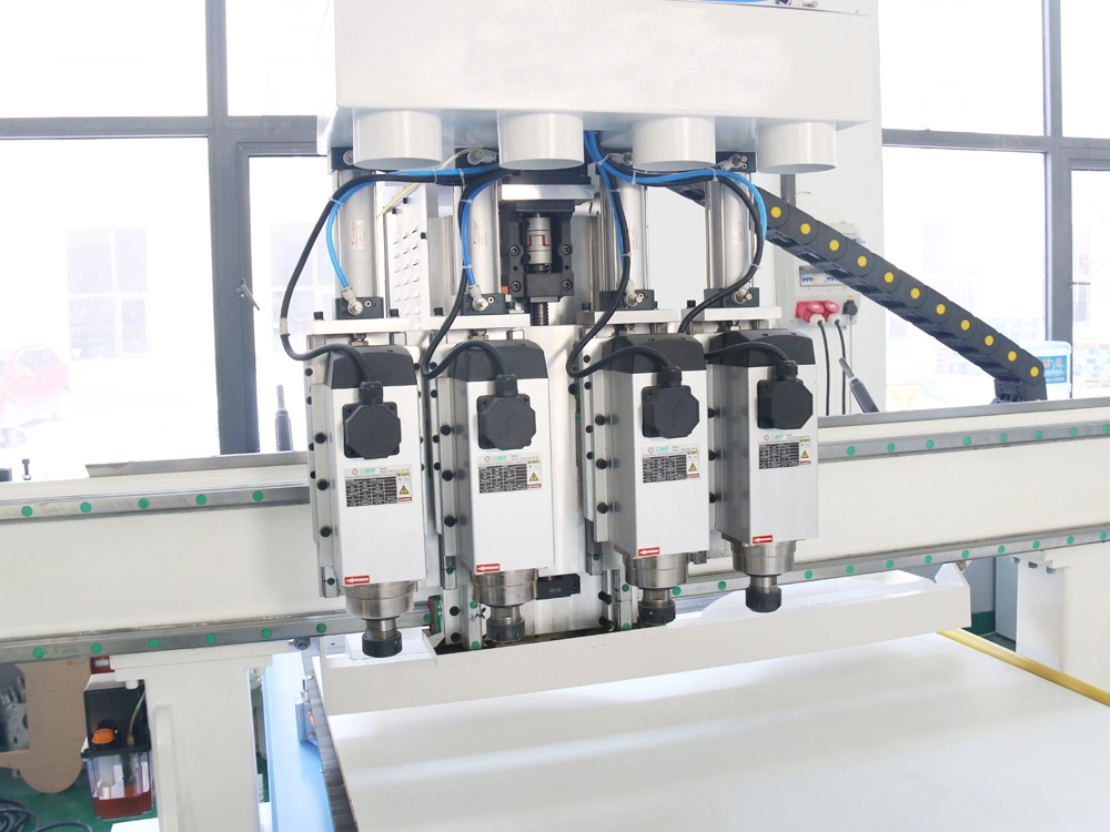 Four-spindle switching function of CNC router Four-spindle switching function of CNC router