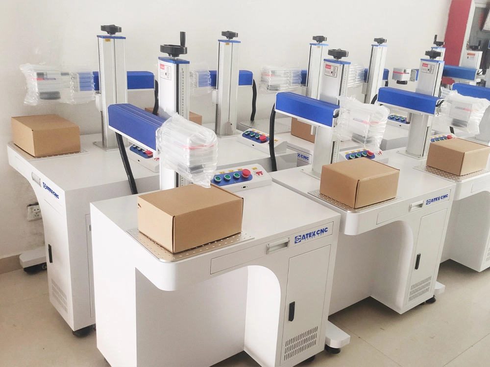 Cabinet style laser marking machine in the warehouse Cabinet style laser marking machine in the warehouse