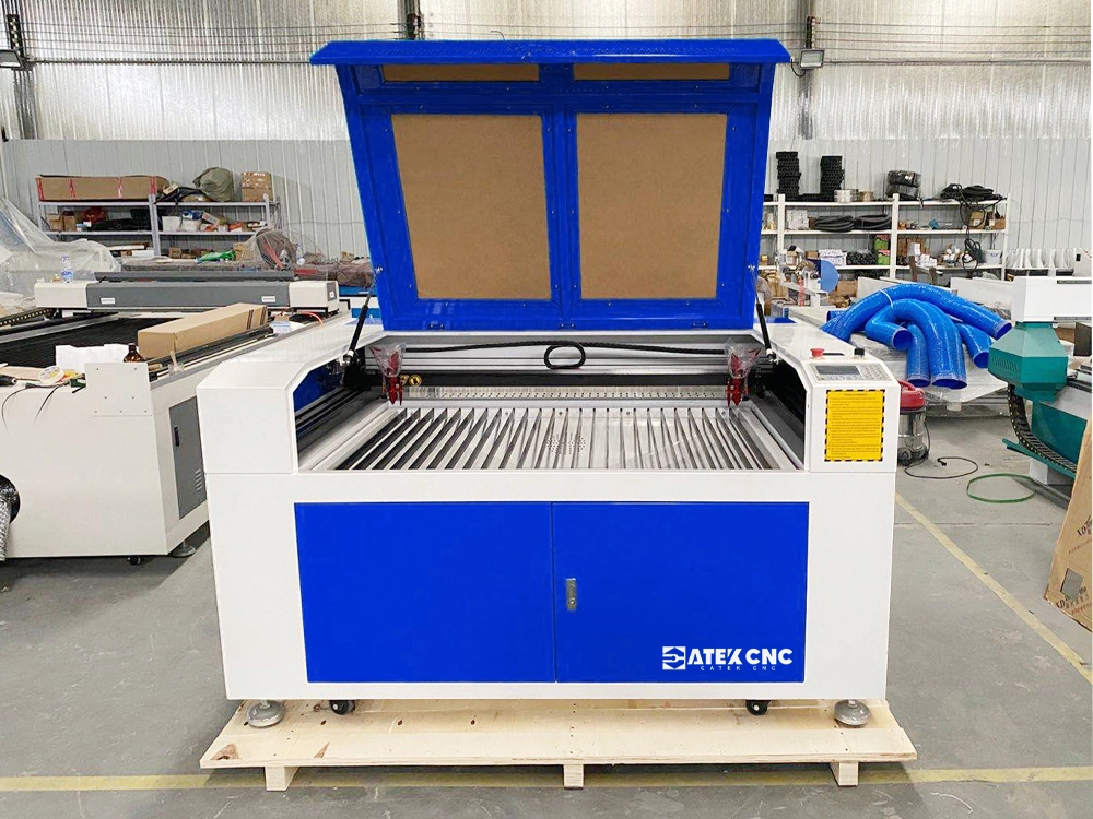 CO2 laser engraving machine with two stations CO2 laser engraving machine with two stations