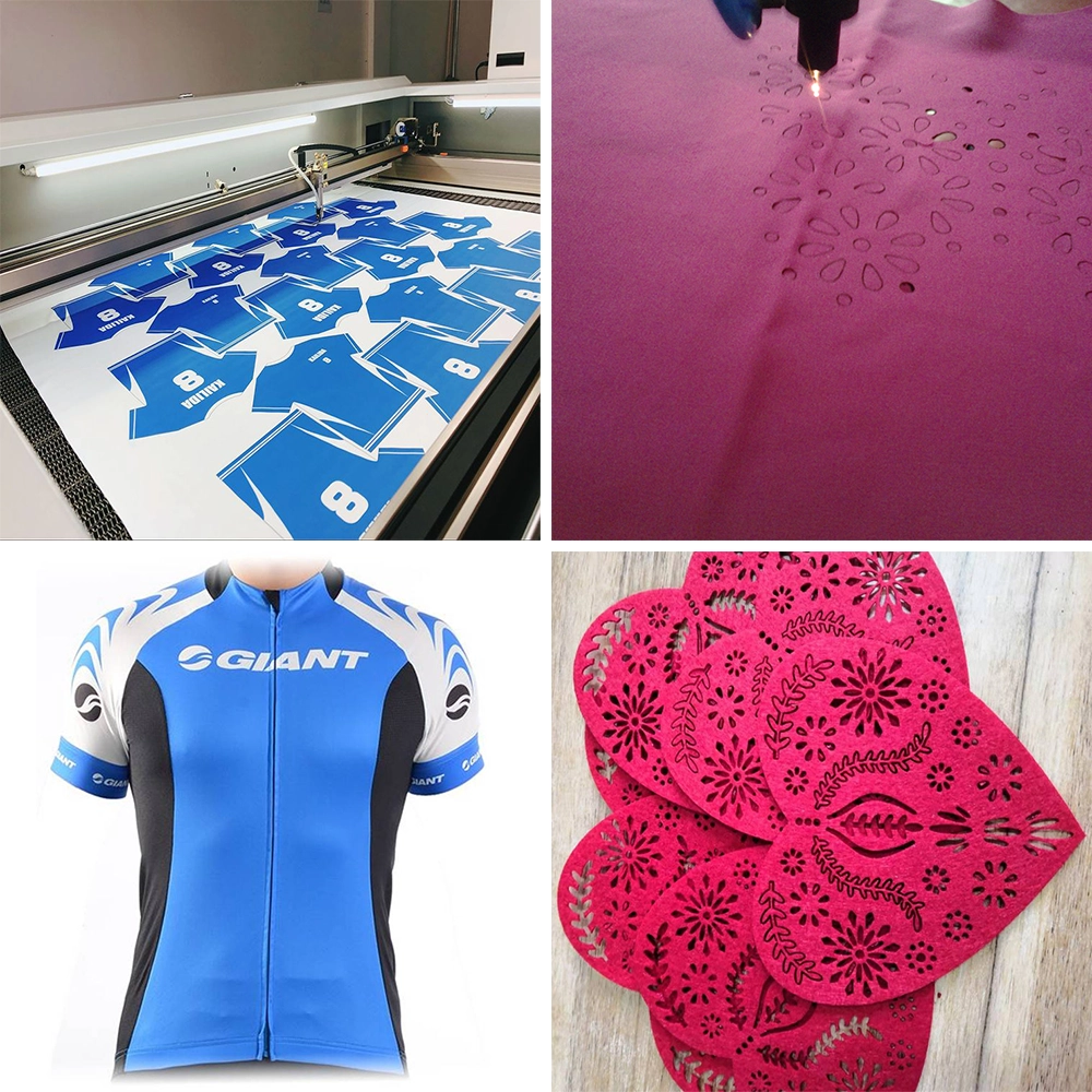 CO2 laser fabric cutter can cut printed fabrics or burn-out CO2 laser fabric cutter can cut printed fabrics or burn-out