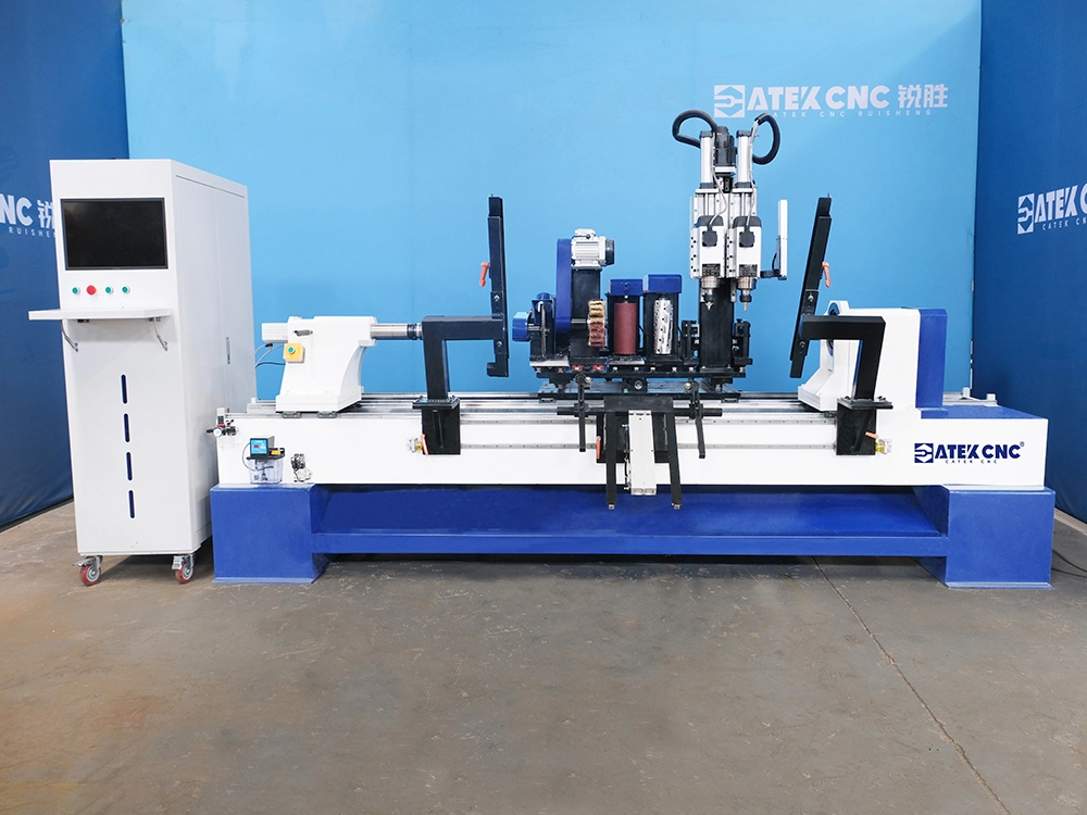 Front view of 8-in-1 multifunctional CNC wood lathe Front view of 8-in-1 multifunctional CNC wood lathe