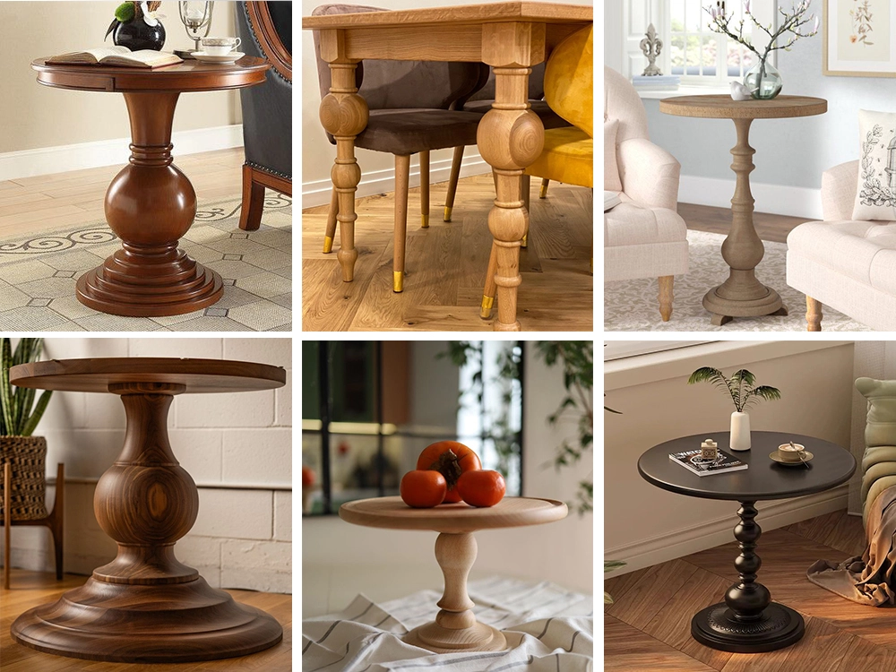 Three-station 1510 CNC lathe can batch process simple table legs Three-station 1510 CNC lathe can batch process simple table legs