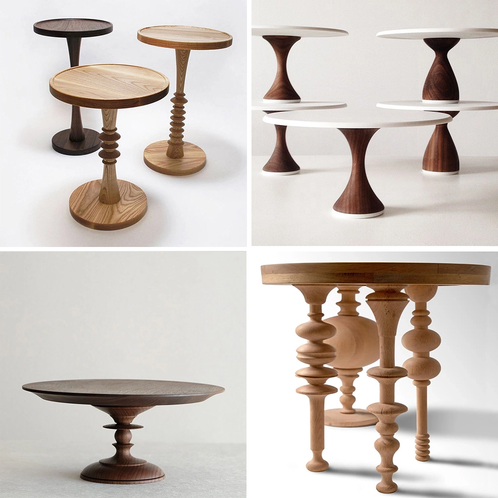 Automatic feeding CNC woodworking lathes can turn side table legs Automatic feeding CNC woodworking lathes can turn side table legs