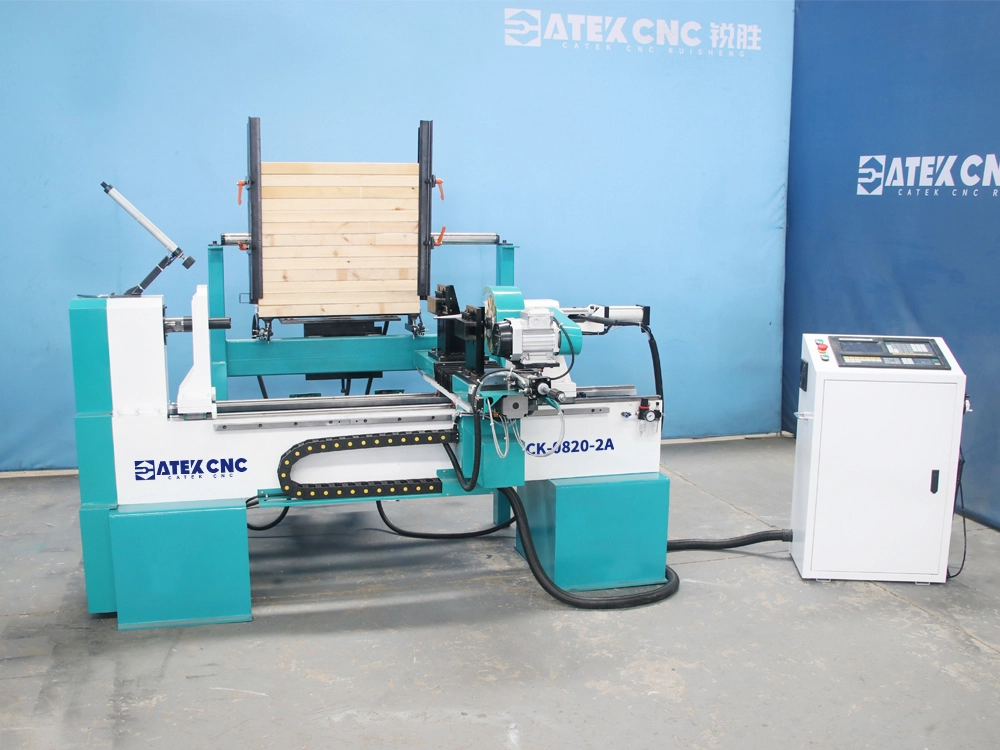 2-tools mini CNC wood lathe with loading and unloading 2-tools mini CNC wood lathe with loading and unloading