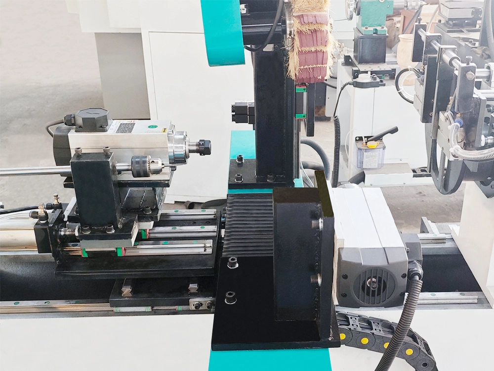 Mini CNC wood lathe with two multifunctional-spindle Mini CNC wood lathe with two multifunctional-spindle