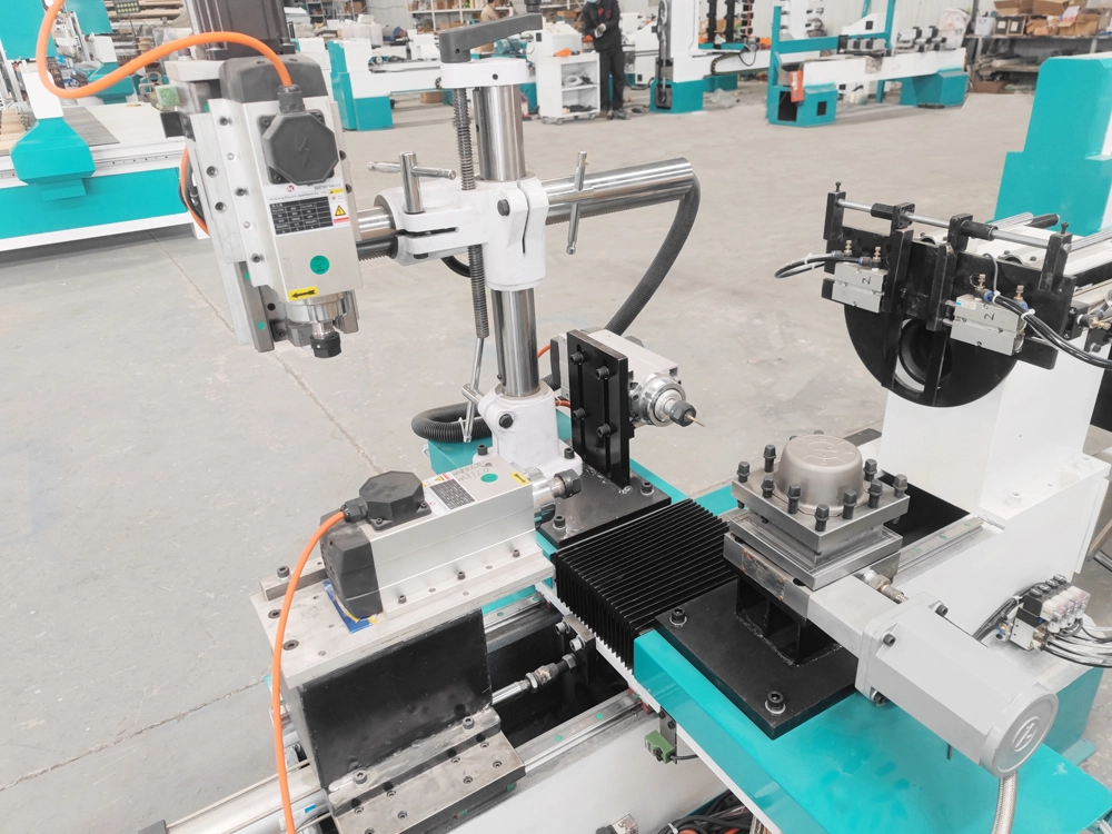 Mini CNC wood lathe with three multifunctional-spindle Mini CNC wood lathe with three multifunctional-spindle