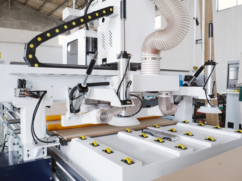 Feeding suction cups of CNC wood router Feeding suction cups of CNC wood router