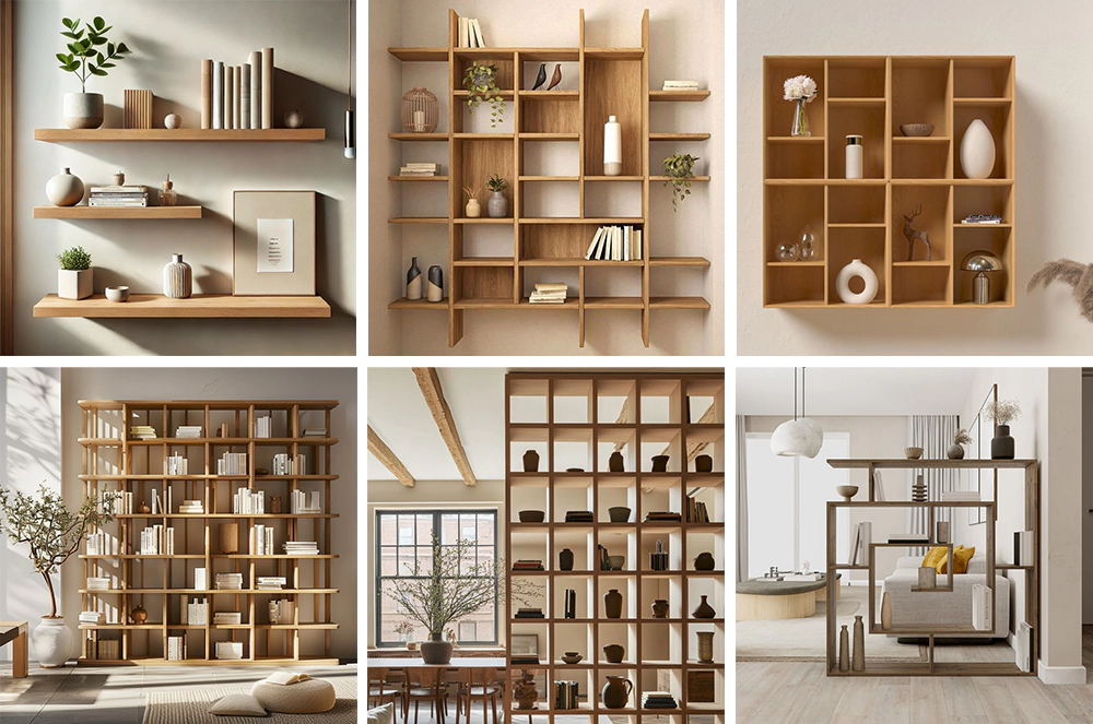 The CNC router can process wall shelves and room separators The CNC router can process wall shelves and room separators