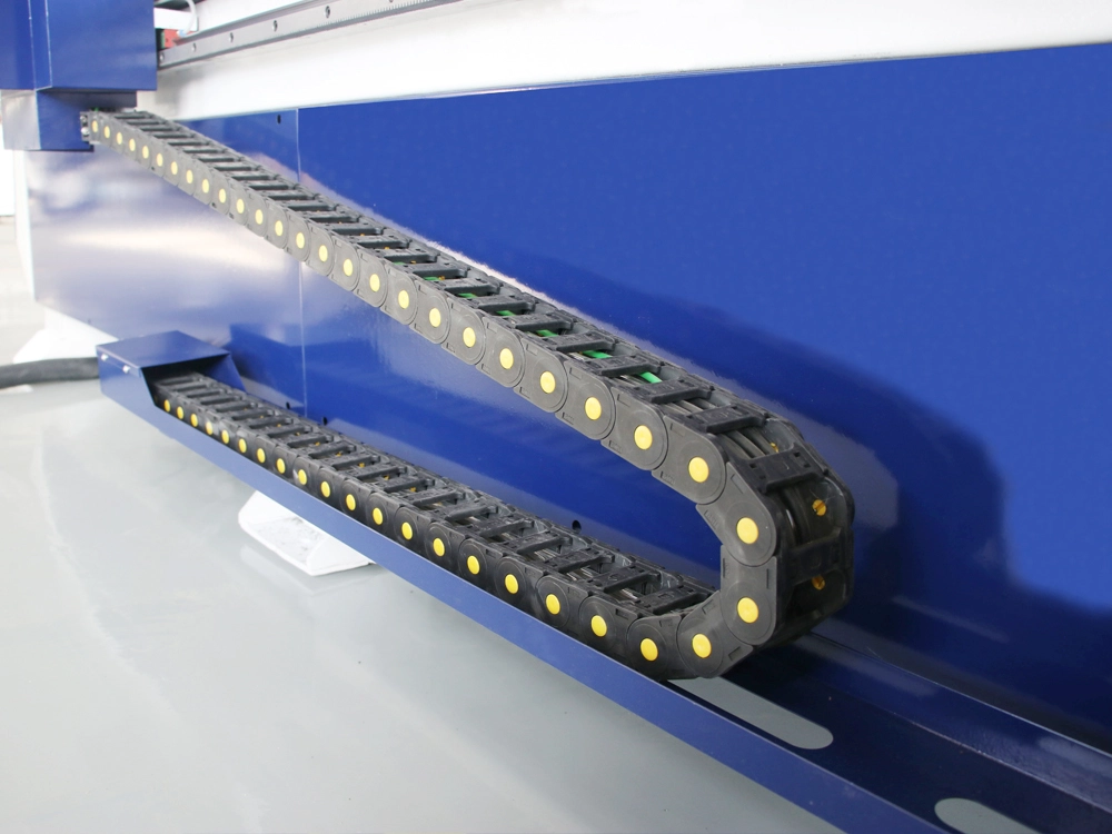 Drag chain for 5x10ft CNC router with vacuum adsorption workbench Drag chain for 5x10ft CNC router with vacuum adsorption workbench