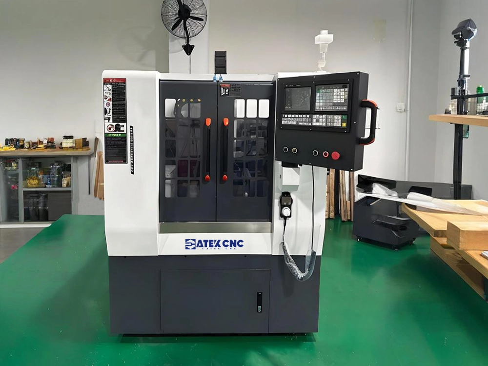 Front view of vertical CNC metal milling machine Front view of vertical CNC metal milling machine