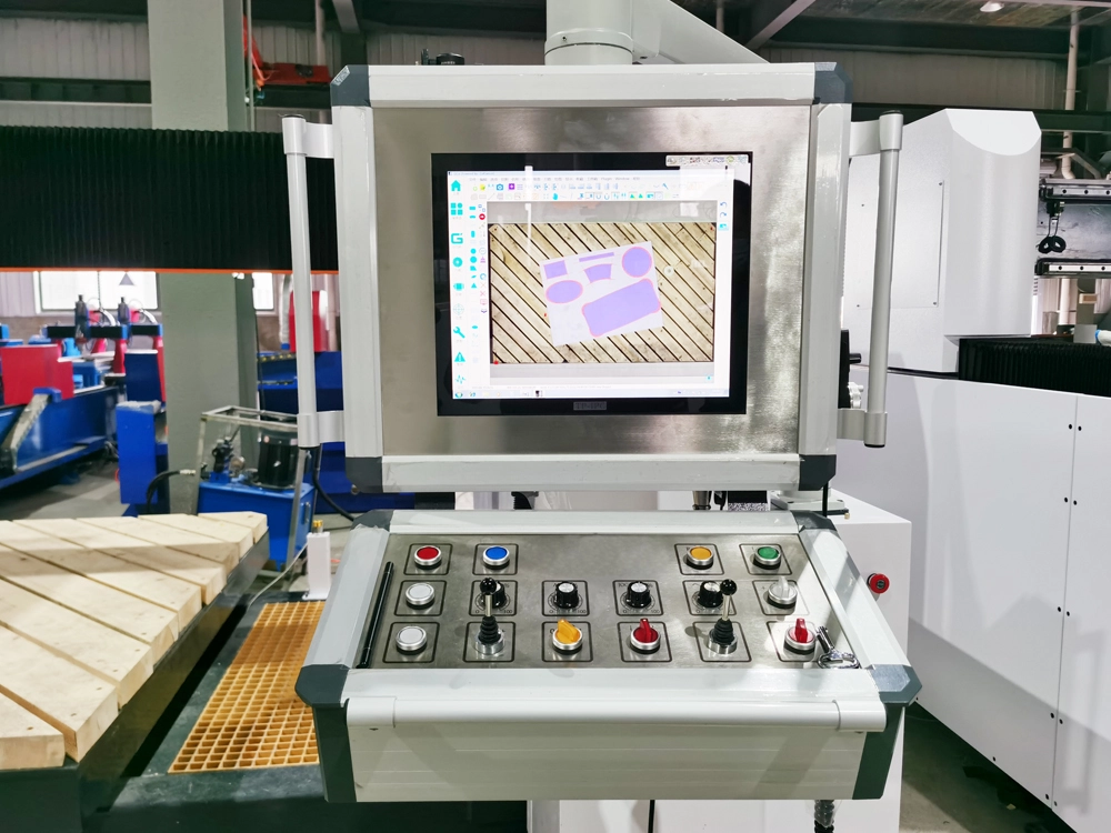 Control panel for five-axis CNC stone bridge sawl Control panel for five-axis CNC stone bridge saw