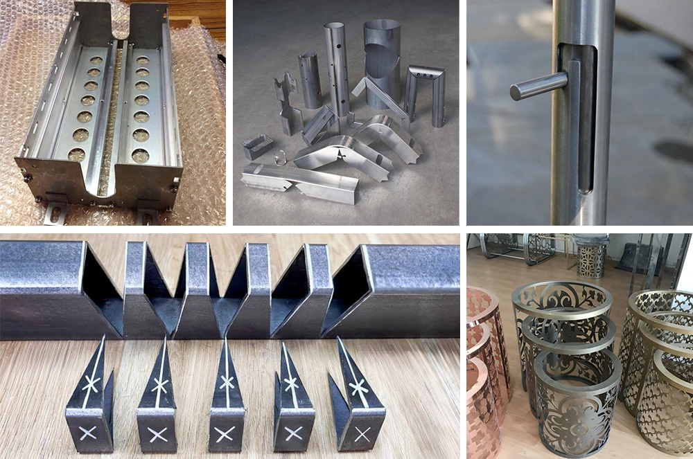 The 4x8ft plasma cutter for sheet and pipe can cut, cut off, punch holes, hollow out metal square tubes, round tubes, and special-shaped tubes. The 4x8ft plasma cutter for sheet and pipe can cut, cut off, punch holes, hollow out metal square tubes, round tubes, and special-shaped tubes.