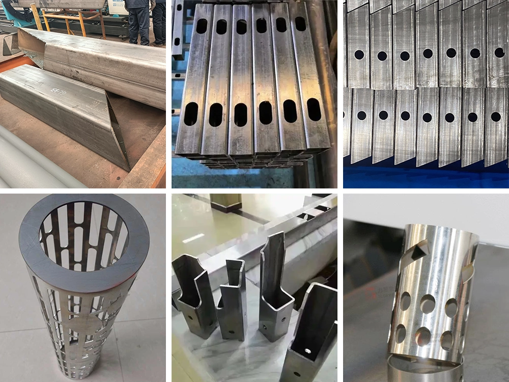 Example of plasma cutting machine cutting metal pipes Example of plasma cutting machine cutting metal pipes