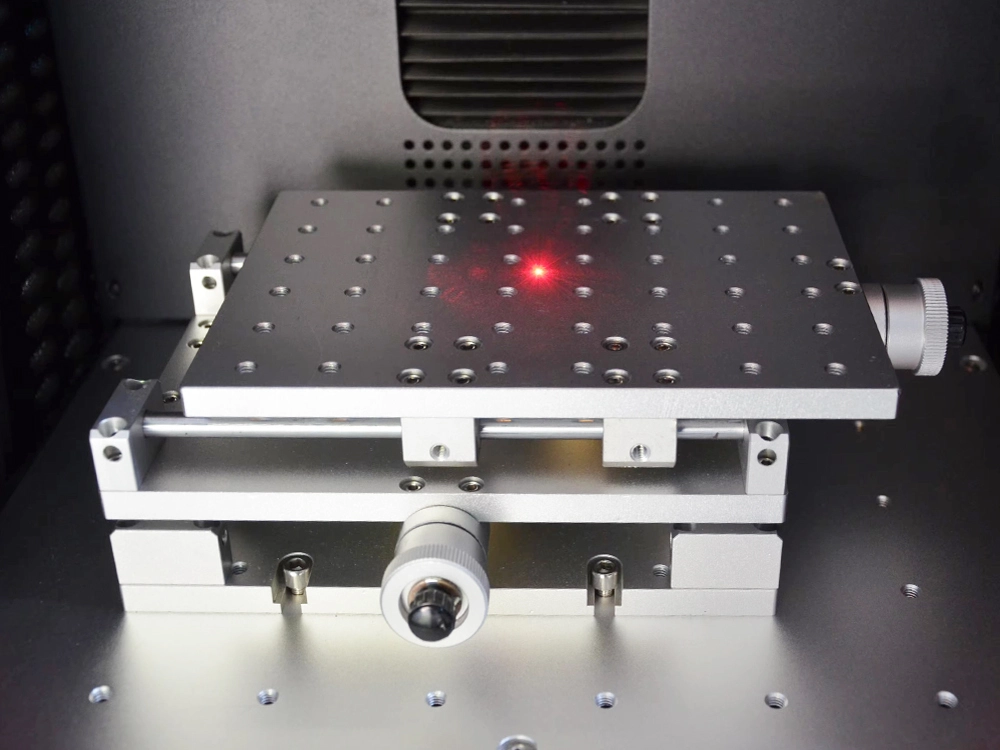 The worktable with positioning fixture backing plate The worktable with positioning fixture backing plate