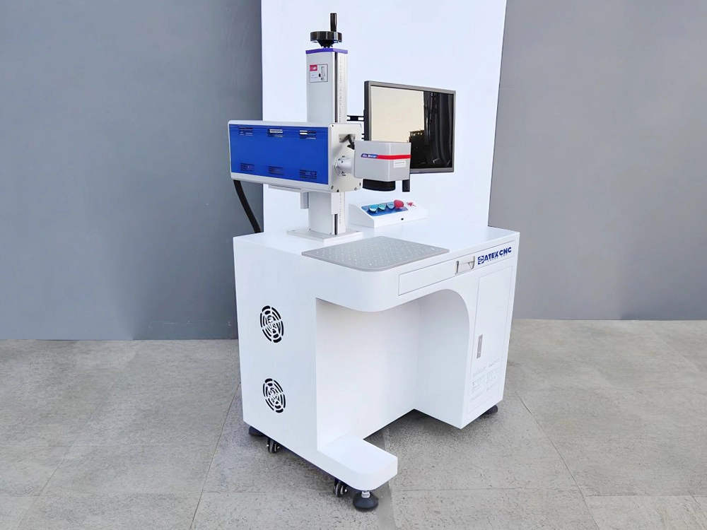 Front left view of cabinet-type RF CO2 laser engraving machine Front left view of cabinet-type RF CO2 laser engraving machine
