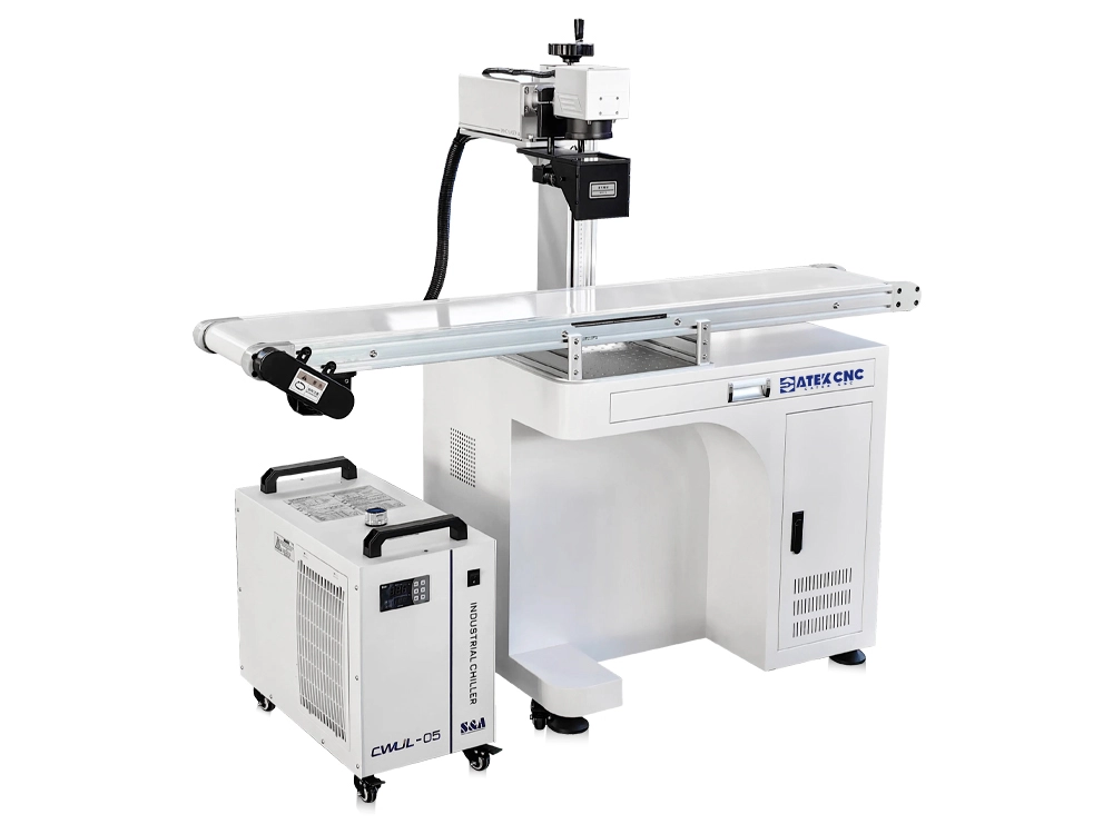 UV laser marking machine with vision and conveyor UV laser marking machine with vision and conveyor