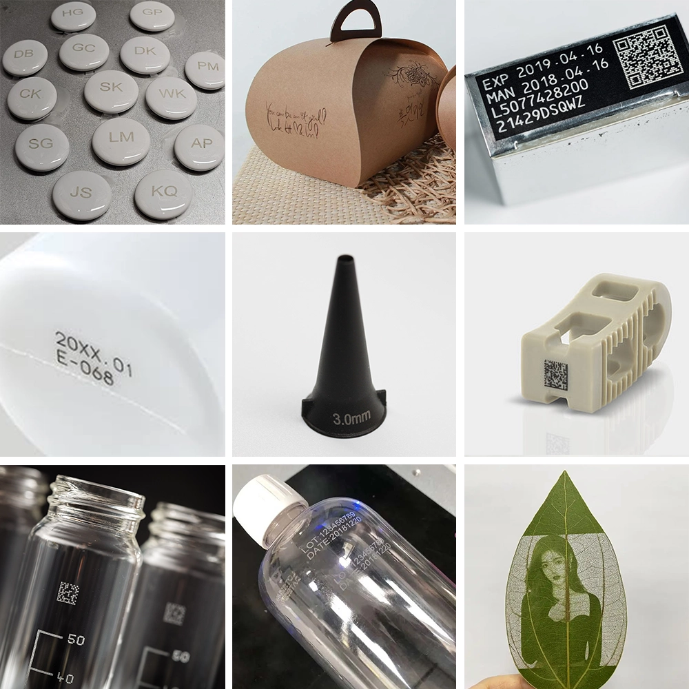 UV laser marking machines can mark and engrave almost all products, such as electronic products, paper packaging, electronic components, plastic bottles, leaves, etc. UV laser marking machines can mark and engrave almost all products, such as electronic products, paper packaging, electronic components, plastic bottles, leaves, etc.