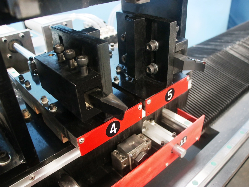 Two turning tool stations Two turning tool stations