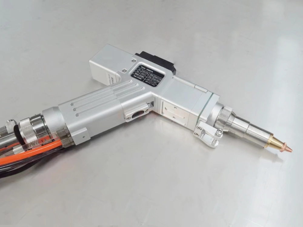 Laser gun with replaced cutting nozzle
