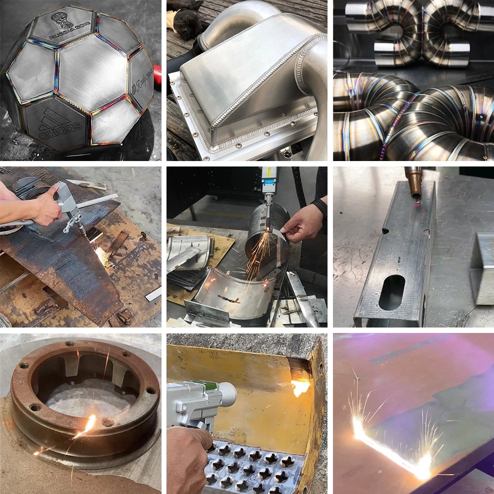 The 3-in-1 laser welding machine can weld and cut all kinds of metals, or remove rust, paint, coating, oxide film on the metal surface The 3-in-1 laser welding machine can weld and cut all kinds of metals, or remove rust, paint, coating, oxide film on the metal surface