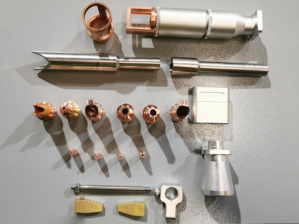 Nozzles, lenses, scale connectors and other related accessories