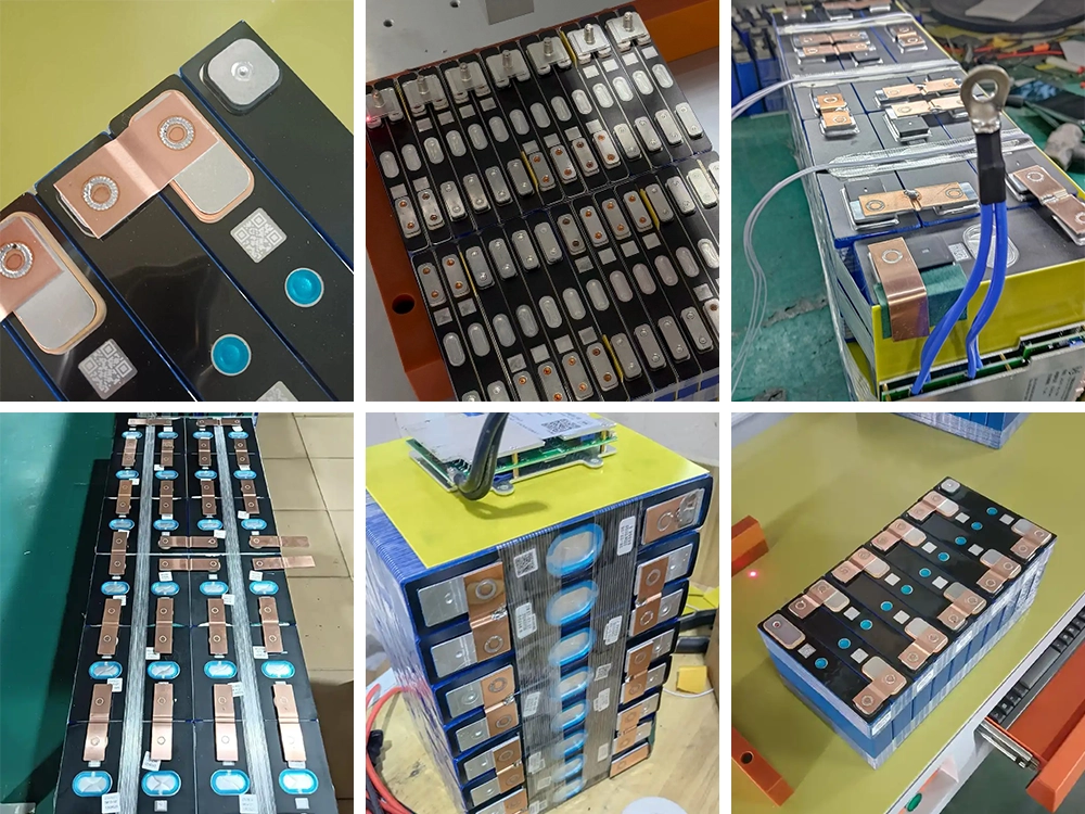 Battery welding example of 5-in-1 water-cooled handheld laser welder Battery welding example of 5-in-1 water-cooled handheld laser welder