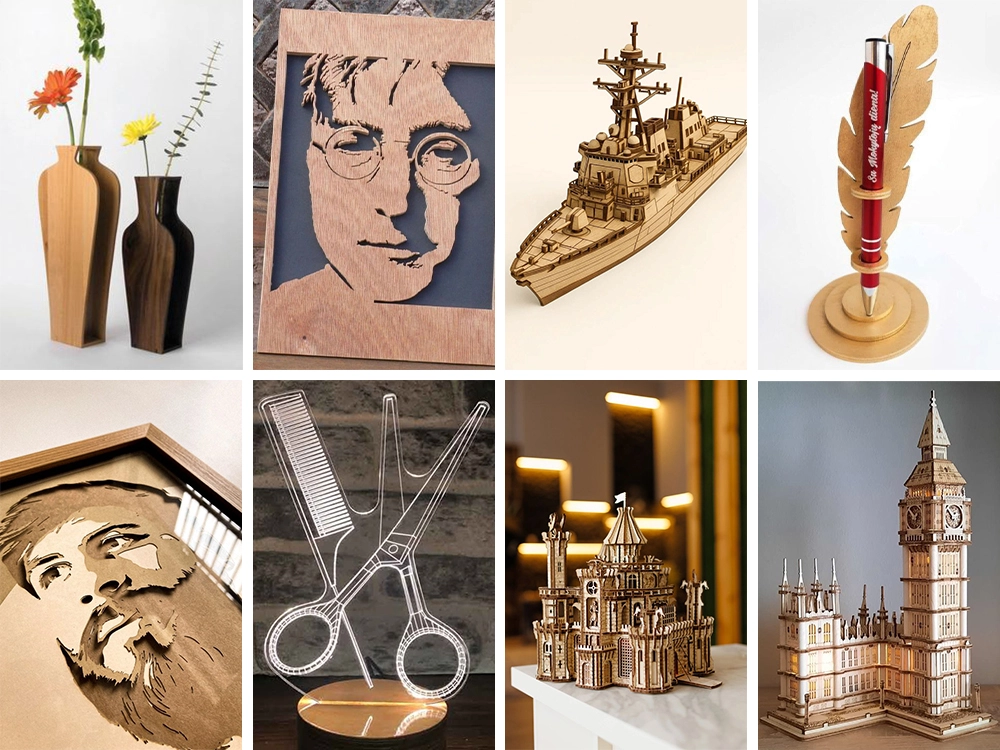 CO2 Cut Wood Jigsaw Puzzle, MDF Crafts