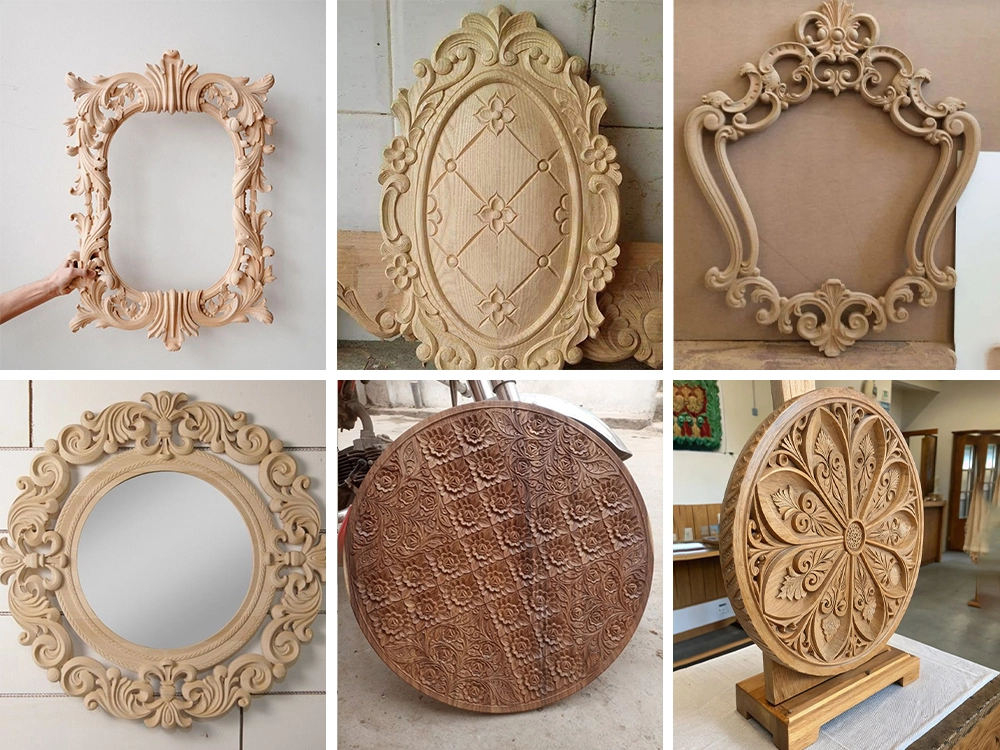 Wood furniture carving made using a small CNC router