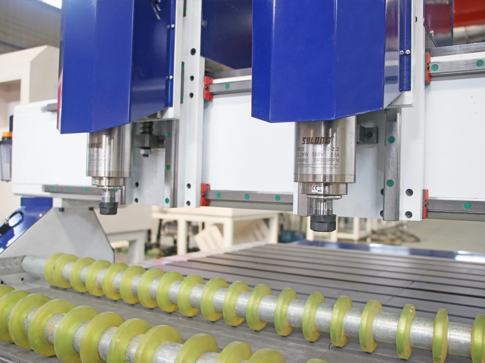 Two independently controlled high-speed water-cooled spindles