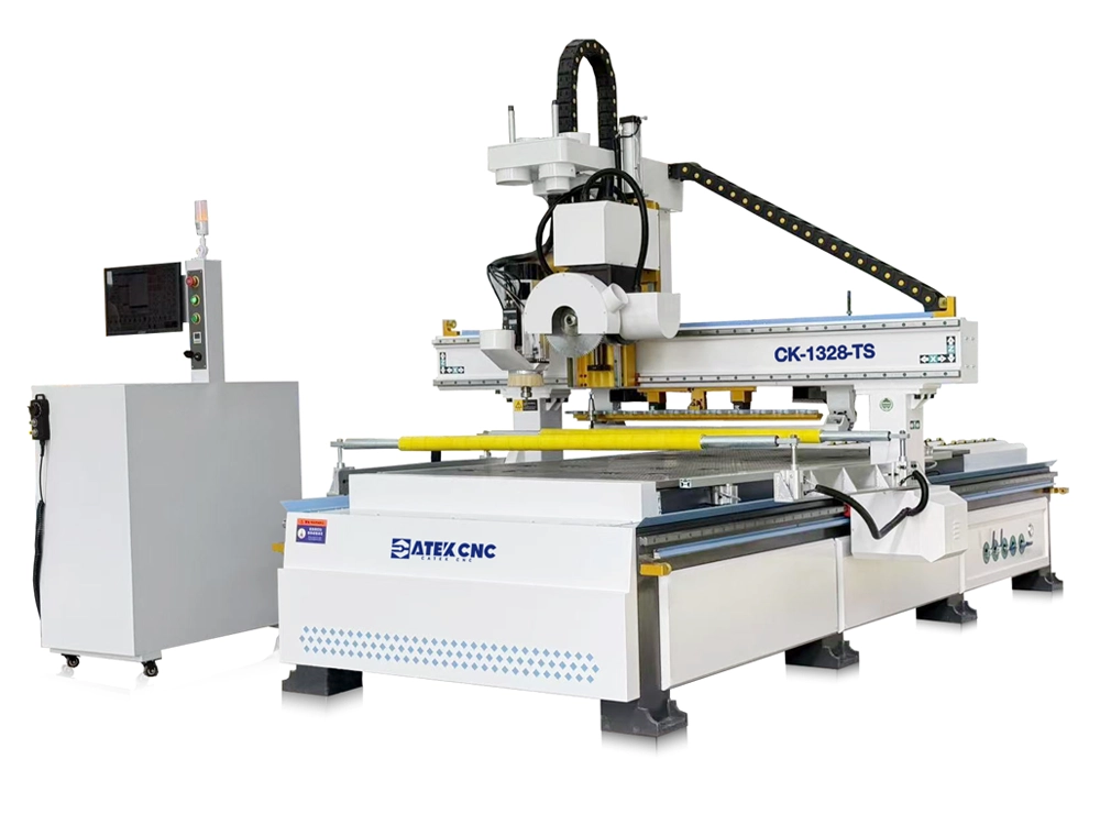 ATC CNC router with saw blade cutting device ATC CNC router with saw blade cutting device