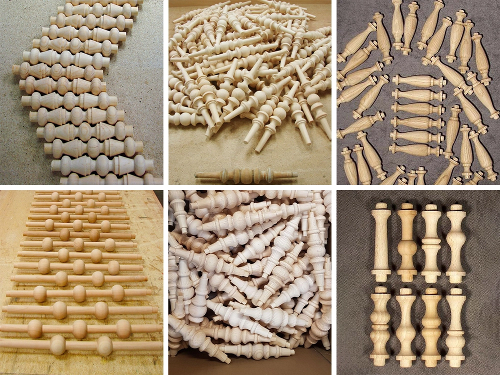 Buddha niche support column, wooden handle