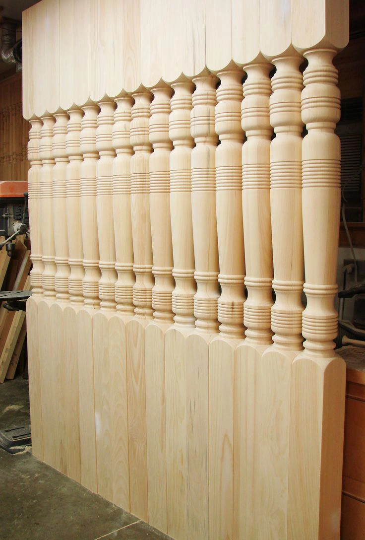 The British customer used a 3-station CNC wood lathe to process stair newels