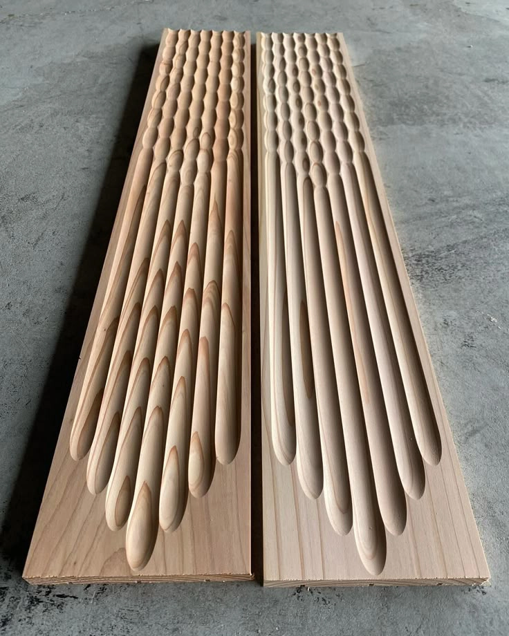 The British customer used a 1325 CNC wood router to process decorative panels and wave boards