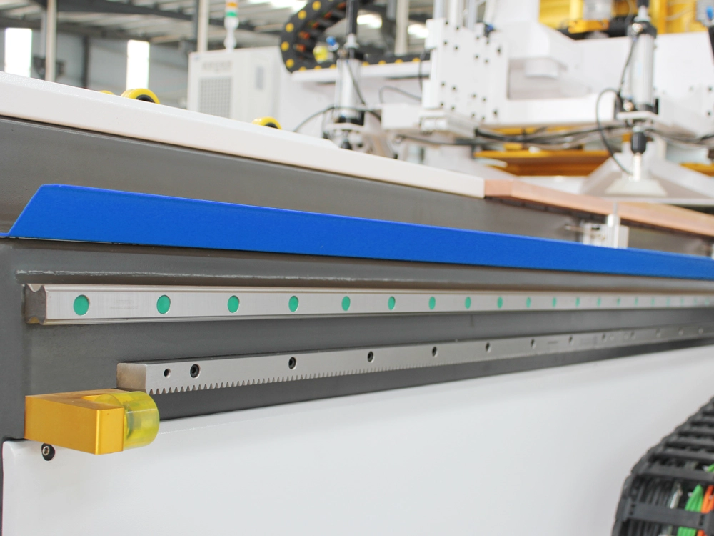 Linear guide and helical rack for Y axis Linear guide and helical rack for Y axis