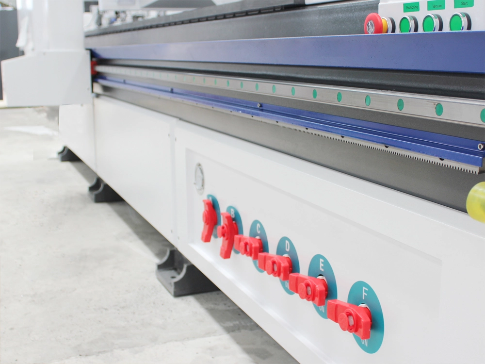 Valve group for vacuum worktable zone