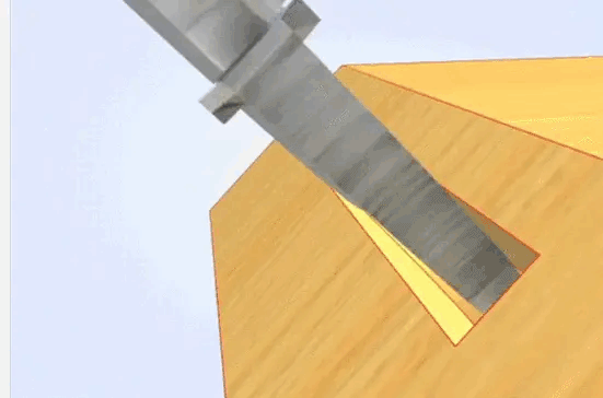 Processing Lamello connector mounting slots using a saw blade Processing Lamello connector mounting slots using a saw blade