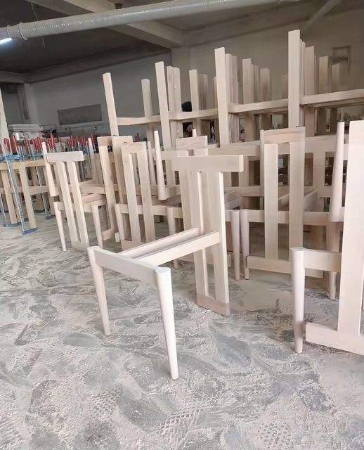 The Greek customers used the 7-in-1 CNC wood lathe to process stools