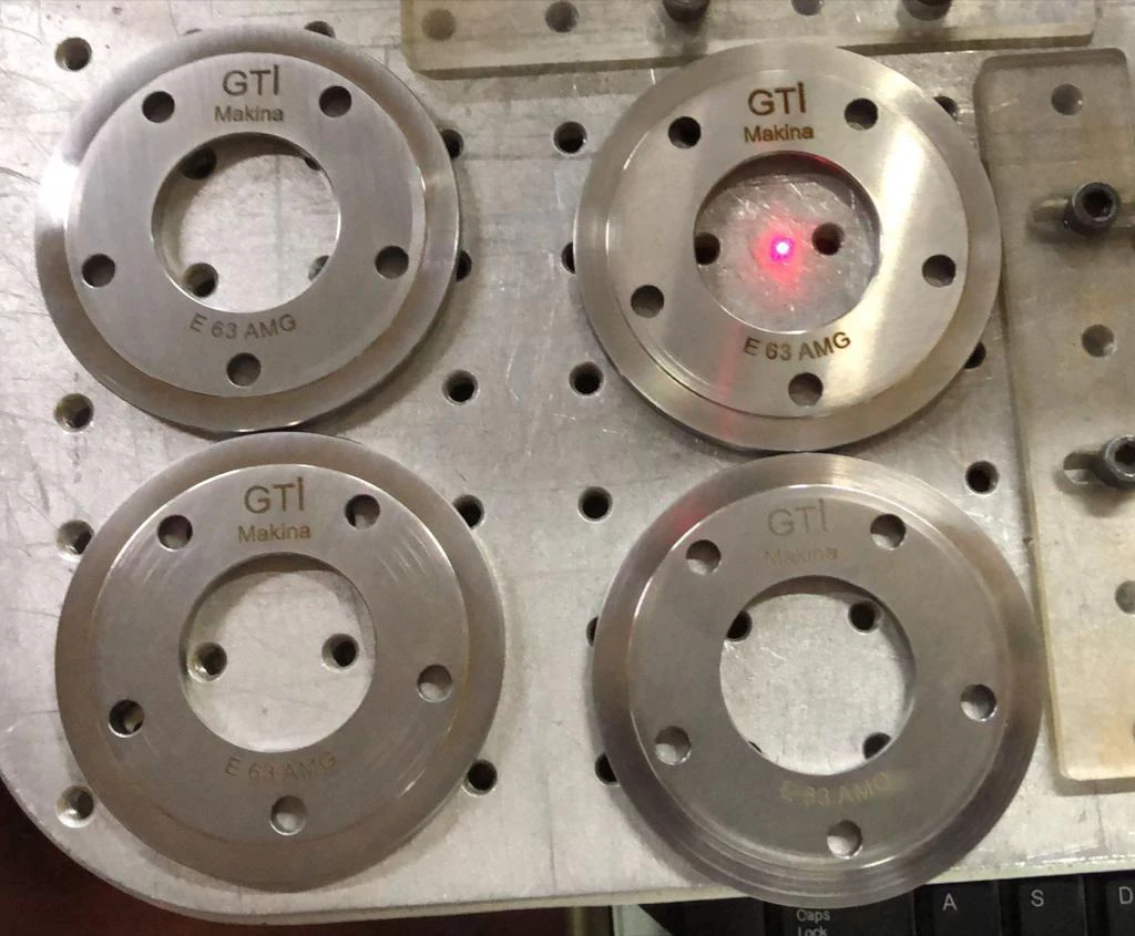 The Dominican customers used fiber laser marking machines to mark metal parts