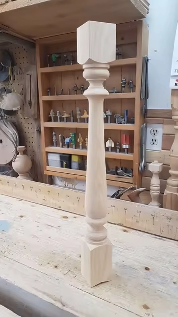 The Argentine customers used CNC woodworking lathe to process stair posts