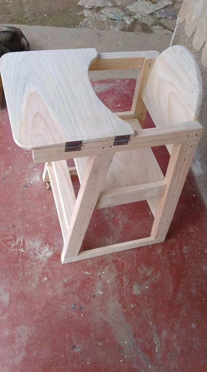 The Slovenian customer used CNC wood router to produce wooden high chairs