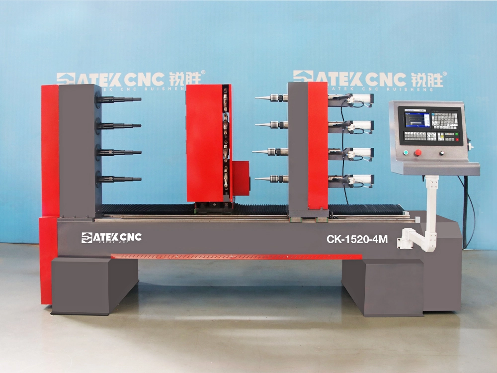 4-station CNC wood copying lathe 4-station CNC wood copying lathe