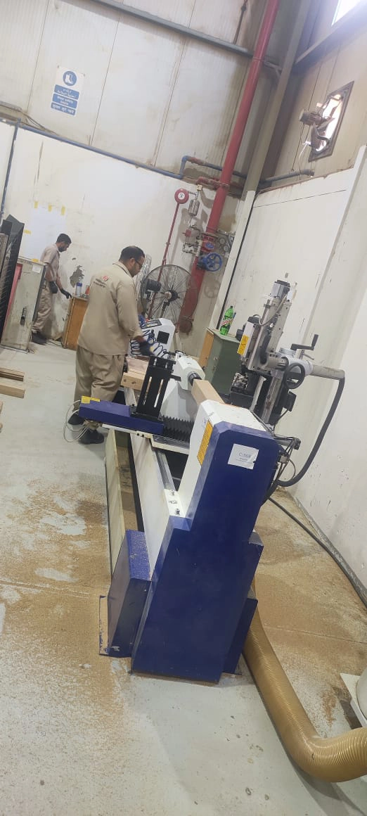 The 4-in-1 CNC wood lathe purchased by Dubai customer