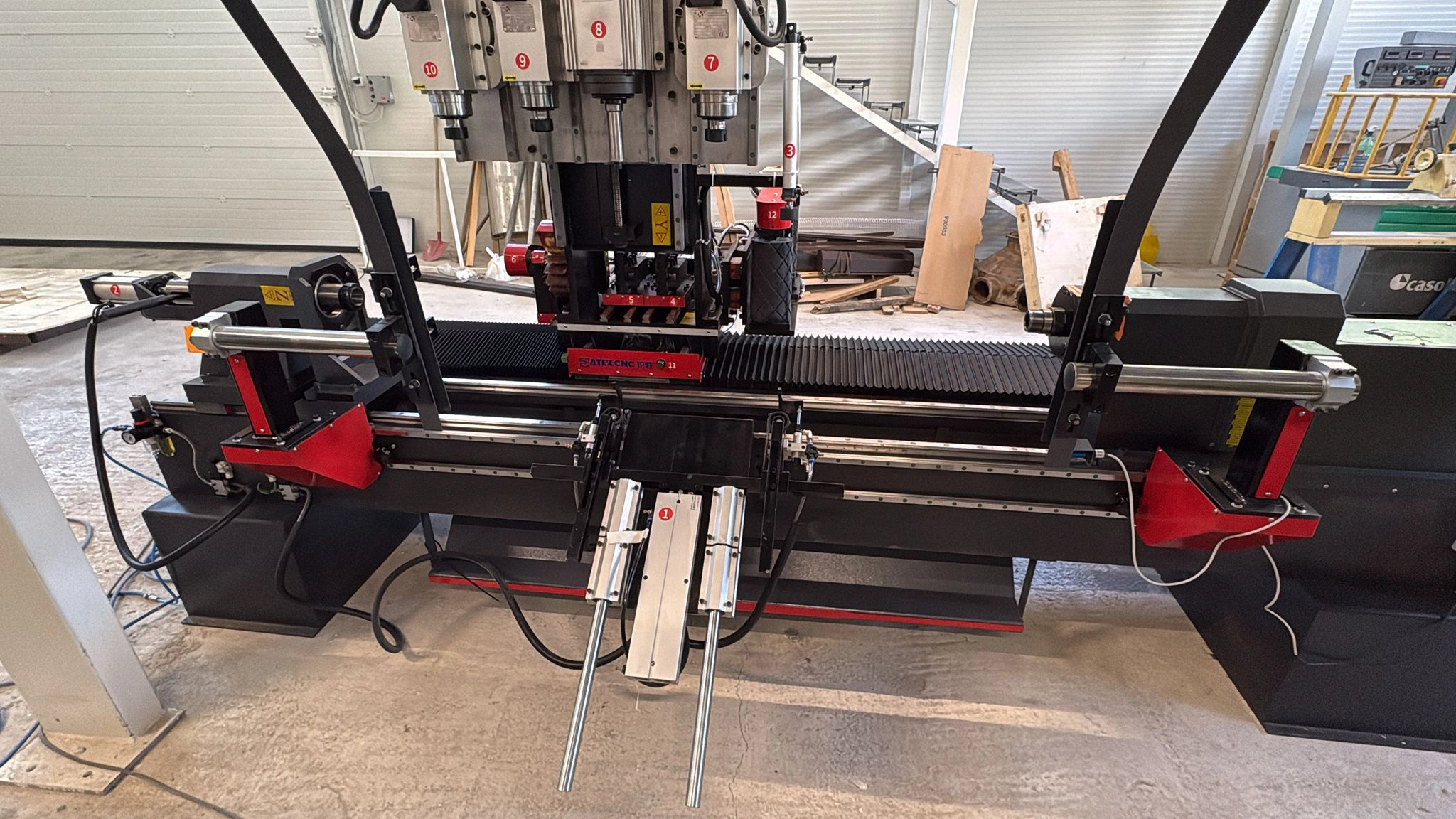 The 7-in-1CNC wood lathe purchased by a customer from Bosnia and Herzegovina