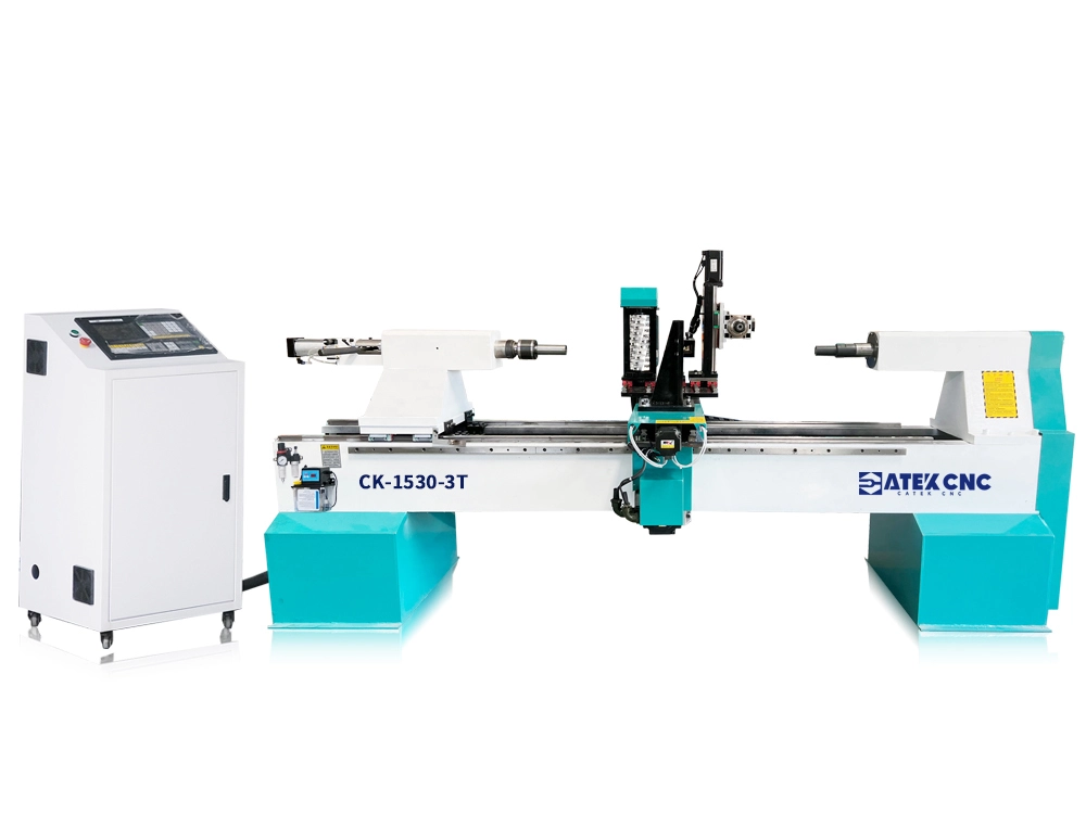 3-in-1 Automatic CNC Wood Lathe for Special-Shaped Table Legs 3-in-1 Automatic CNC Wood Lathe for Special-Shaped Table Legs