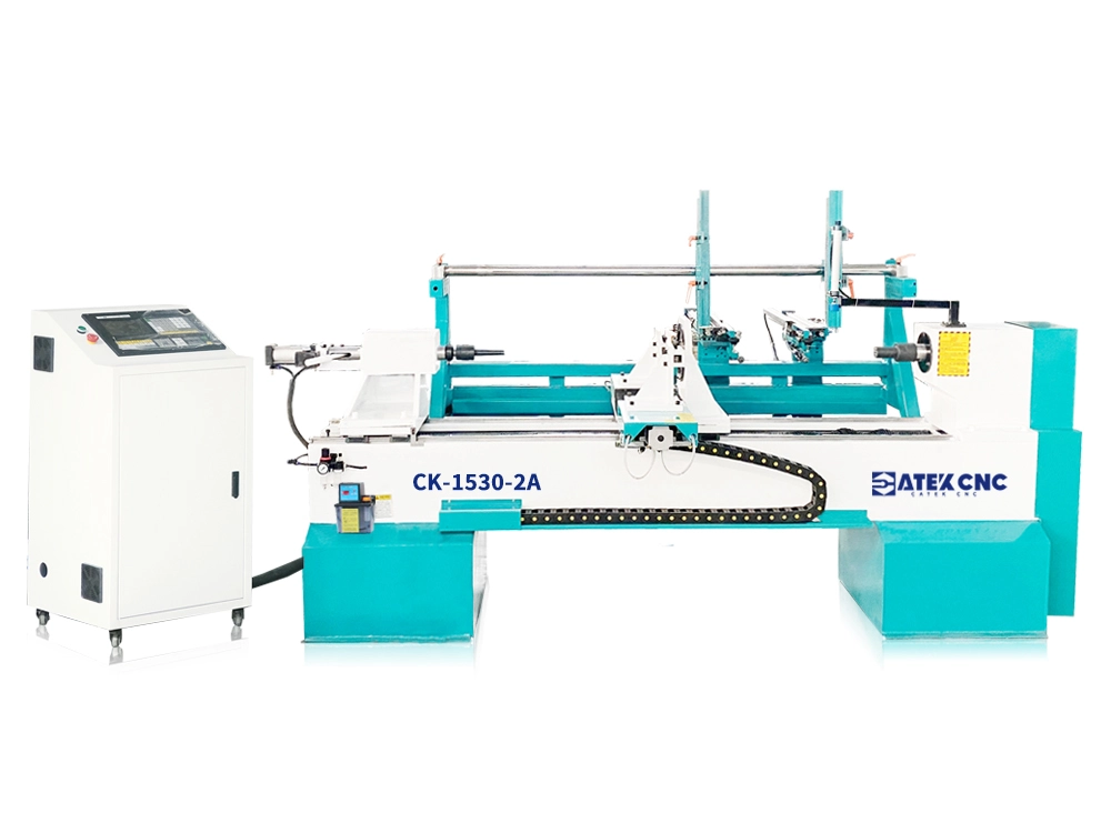 Double-Knife CNC Wood Lathe with Automatic Feeding for Roman Column Double-Knife CNC Wood Lathe with Automatic Feeding for Roman Column
