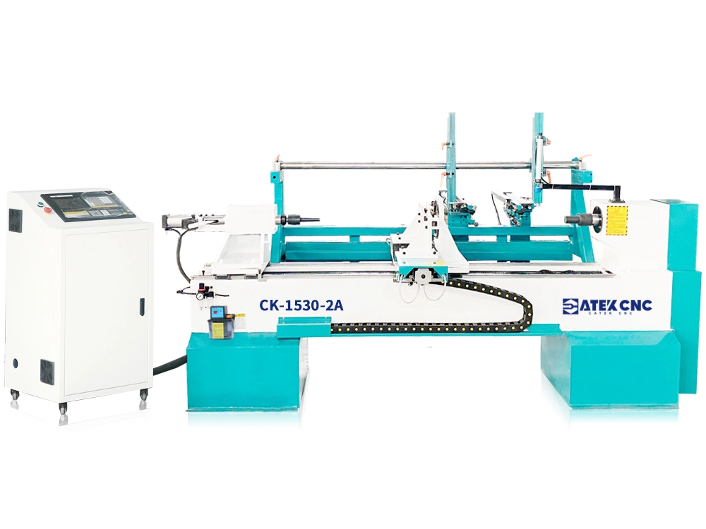 Double-Knife CNC Wood Lathe with Automatic Feeding for Roman Column Double-Knife CNC Wood Lathe with Automatic Feeding for Roman Column