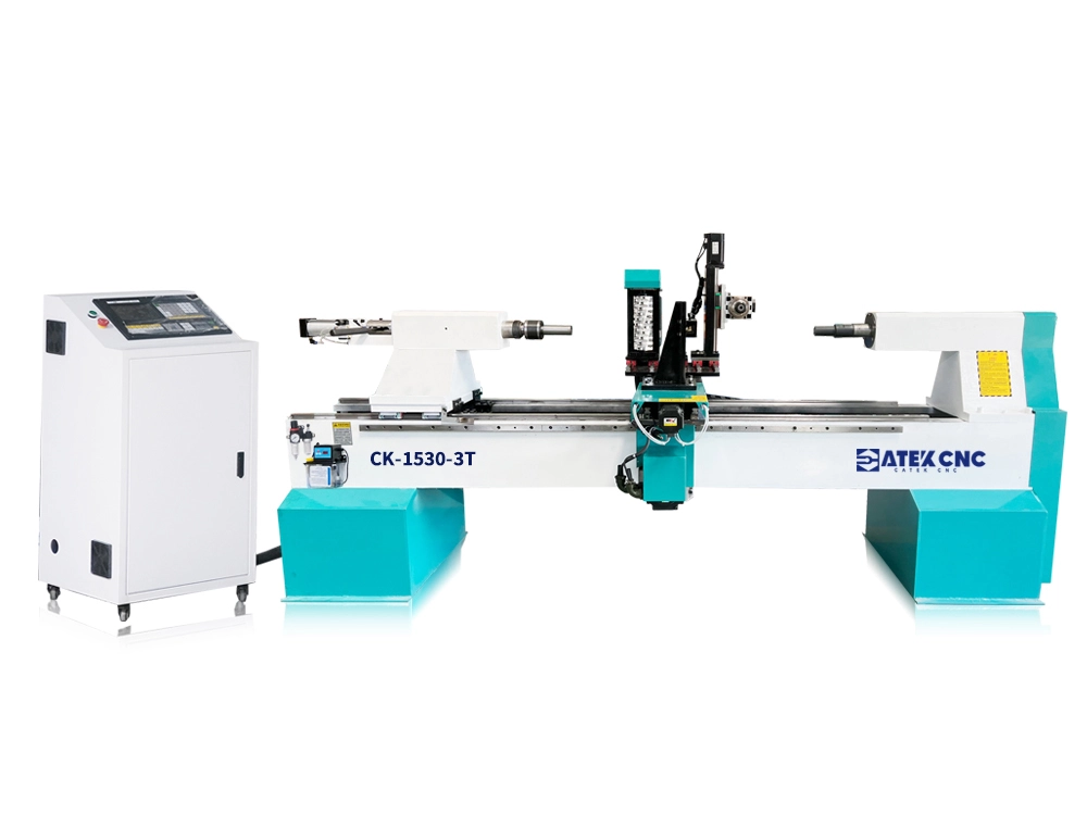 3-in-1 Automatic CNC Wood Lathe for Special-Shaped Table Legs 3-in-1 Automatic CNC Wood Lathe for Special-Shaped Table Legs